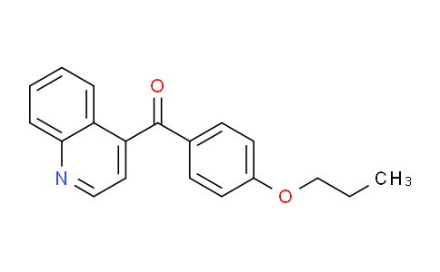 CAS No. 1706429-74-4, (4-Propoxyphenyl)(quinolin-4-yl)methanone