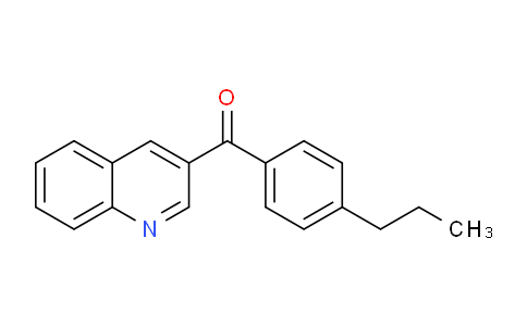 CAS No. 1187166-28-4, (4-Propylphenyl)(quinolin-3-yl)methanone