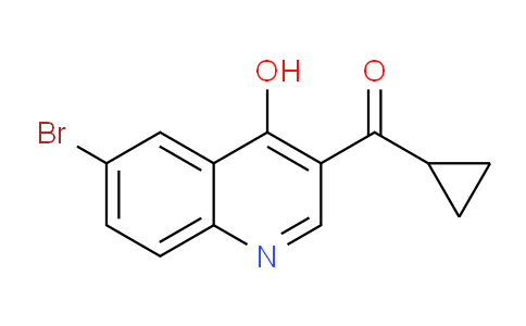 CAS No. 1356953-23-5, (6-Bromo-4-hydroxyquinolin-3-yl)(cyclopropyl)methanone