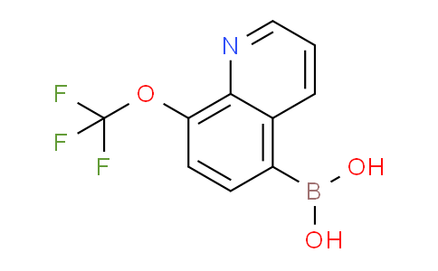 CAS No. 1072951-46-2, (8-(Trifluoromethoxy)quinolin-5-yl)boronic acid