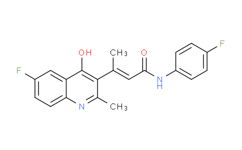 CAS No. 1150271-29-6, (E)-3-(6-Fluoro-4-hydroxy-2-methylquinolin-3-yl)-N-(4-fluorophenyl)but-2-enamide