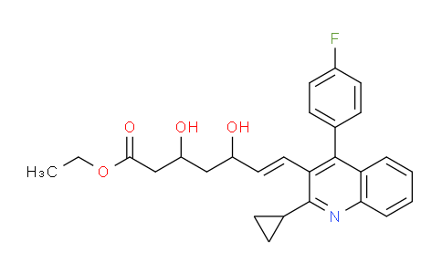 CAS No. 147008-20-6, (E)-Ethyl 7-(2-cyclopropyl-4-(4-fluorophenyl)quinolin-3-yl)-3,5-dihydroxyhept-6-enoate