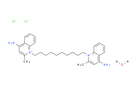 CAS No. 1255077-34-9, 1,1'-(Decane-1,10-diyl)bis(4-amino-2-methylquinolin-1-ium) chloride hydrate(1:2:x)