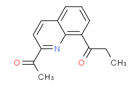 CAS No. 1245645-51-5, 1-(2-Acetylquinolin-8-yl)propan-1-one