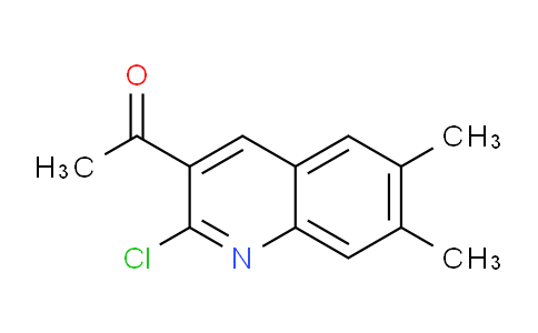 CAS No. 1017428-98-6, 1-(2-Chloro-6,7-dimethylquinolin-3-yl)ethanone
