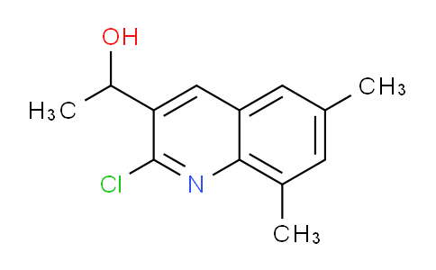 CAS No. 1017402-97-9, 1-(2-Chloro-6,8-dimethylquinolin-3-yl)ethanol