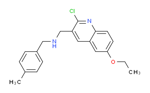 DY687359 | 917747-87-6 | 1-(2-Chloro-6-ethoxyquinolin-3-yl)-N-(4-methylbenzyl)methanamine