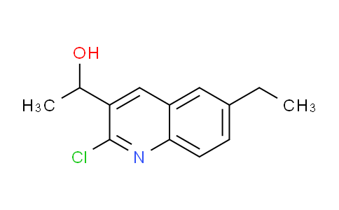 CAS No. 1017403-12-1, 1-(2-Chloro-6-ethylquinolin-3-yl)ethanol