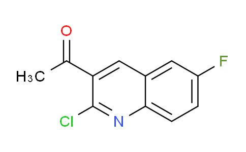 CAS No. 1017429-01-4, 1-(2-Chloro-6-fluoroquinolin-3-yl)ethanone