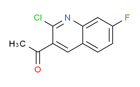 CAS No. 1017463-76-1, 1-(2-Chloro-7-fluoroquinolin-3-yl)ethanone
