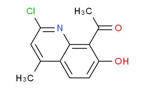 CAS No. 844472-67-9, 1-(2-Chloro-7-hydroxy-4-methylquinolin-8-yl)ethanone
