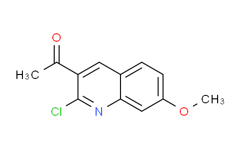 CAS No. 1017463-80-7, 1-(2-Chloro-7-methoxyquinolin-3-yl)ethanone