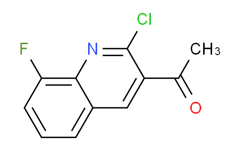 CAS No. 1065481-26-6, 1-(2-Chloro-8-fluoroquinolin-3-yl)ethanone