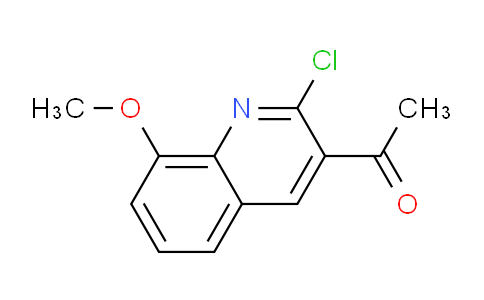CAS No. 1956326-48-9, 1-(2-Chloro-8-methoxyquinolin-3-yl)ethanone