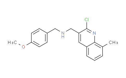 CAS No. 606095-52-7, 1-(2-Chloro-8-methylquinolin-3-yl)-N-(4-methoxybenzyl)methanamine