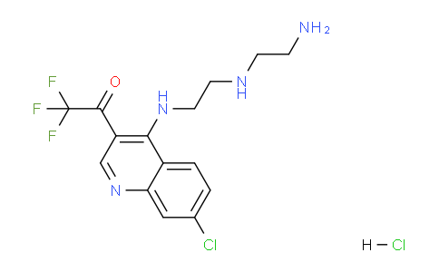 CAS No. 1956385-50-4, 1-(4-((2-((2-Aminoethyl)amino)ethyl)amino)-7-chloroquinolin-3-yl)-2,2,2-trifluoroethanone hydrochloride