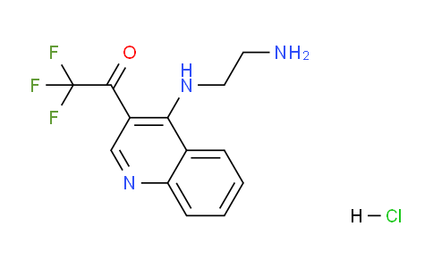 CAS No. 1956371-45-1, 1-(4-((2-Aminoethyl)amino)quinolin-3-yl)-2,2,2-trifluoroethanone hydrochloride