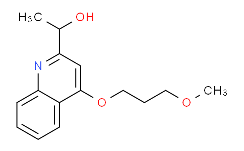 CAS No. 1242334-51-5, 1-(4-(3-Methoxypropoxy)quinolin-2-yl)ethanol