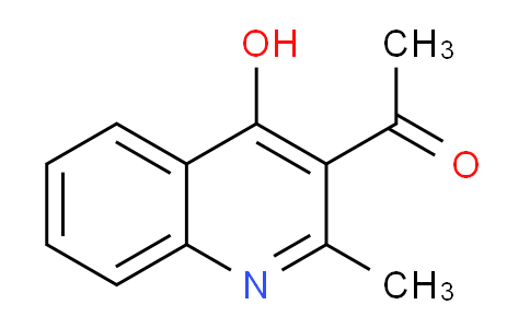 CAS No. 91569-13-0, 1-(4-Hydroxy-2-methylquinolin-3-yl)ethanone
