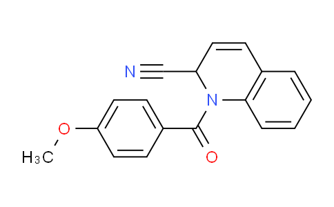 CAS No. 70391-31-0, 1-(4-Methoxybenzoyl)-1,2-dihydroquinoline-2-carbonitrile