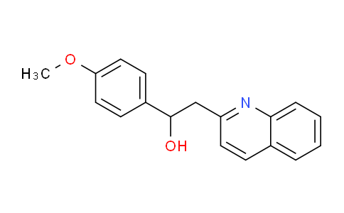CAS No. 94004-77-0, 1-(4-Methoxyphenyl)-2-(quinolin-2-yl)ethanol