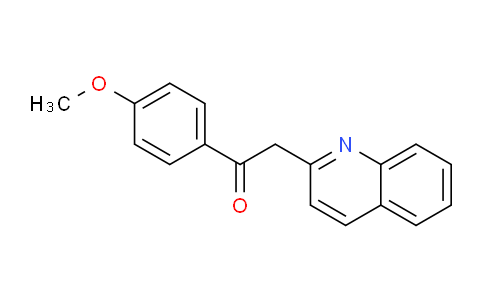 CAS No. 7469-86-5, 1-(4-Methoxyphenyl)-2-(quinolin-2-yl)ethanone
