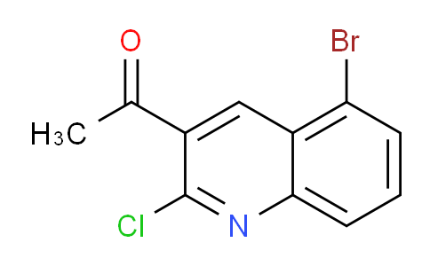 CAS No. 1956375-94-2, 1-(5-Bromo-2-chloroquinolin-3-yl)ethanone