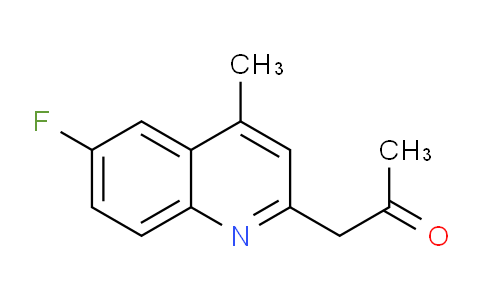 CAS No. 1437458-12-2, 1-(6-Fluoro-4-methylquinolin-2-yl)propan-2-one
