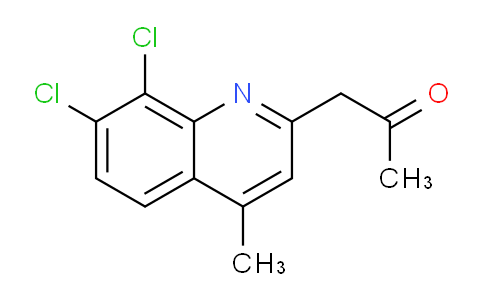 CAS No. 1437455-74-7, 1-(7,8-Dichloro-4-methylquinolin-2-yl)propan-2-one