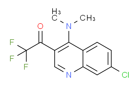 CAS No. 501947-42-8, 1-(7-Chloro-4-(dimethylamino)quinolin-3-yl)-2,2,2-trifluoroethanone
