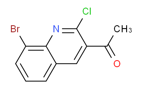 CAS No. 1956334-85-2, 1-(8-Bromo-2-chloroquinolin-3-yl)ethanone