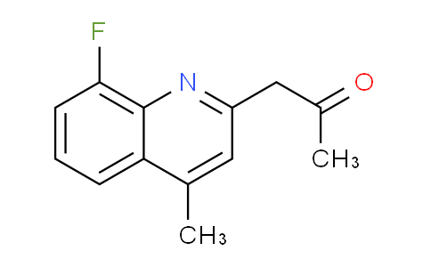 CAS No. 1437480-09-5, 1-(8-Fluoro-4-methylquinolin-2-yl)propan-2-one