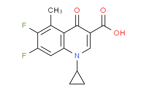CAS No. 119915-47-8, 1-Cyclopropyl-6,7-difluoro-5-methyl-4-oxo-1,4-dihydroquinoline-3-carboxylic acid