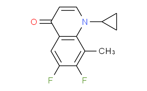 CAS No. 112822-91-0, 1-Cyclopropyl-6,7-difluoro-8-methylquinolin-4(1H)-one