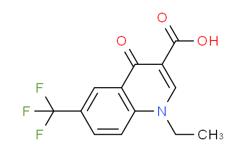 CAS No. 218964-99-9, 1-Ethyl-4-oxo-6-(trifluoromethyl)-1,4-dihydroquinoline-3-carboxylic acid