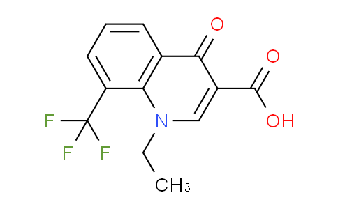 CAS No. 1049127-44-7, 1-Ethyl-4-oxo-8-(trifluoromethyl)-1,4-dihydroquinoline-3-carboxylic acid