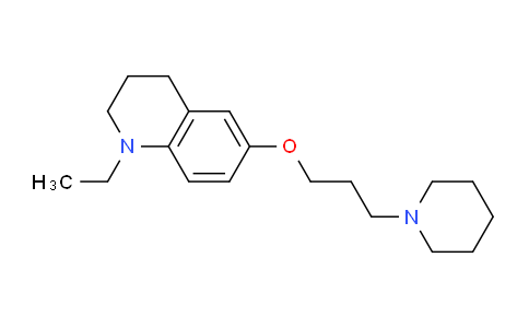 CAS No. 676255-01-9, 1-Ethyl-6-(3-(piperidin-1-yl)propoxy)-1,2,3,4-tetrahydroquinoline