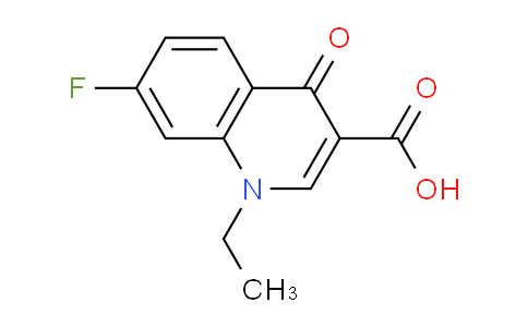 CAS No. 53977-49-4, 1-Ethyl-7-fluoro-4-oxo-1,4-dihydroquinoline-3-carboxylic acid