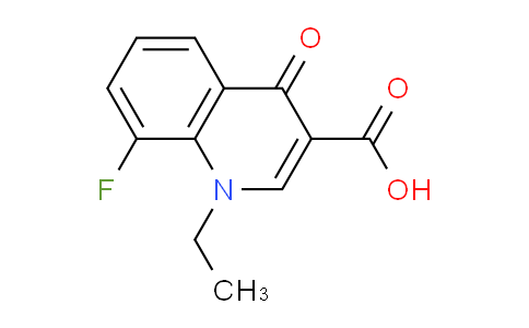 CAS No. 1018135-10-8, 1-Ethyl-8-fluoro-4-oxo-1,4-dihydroquinoline-3-carboxylic acid