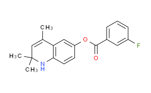 CAS No. 714278-29-2, 2,2,4-Trimethyl-1,2-dihydroquinolin-6-yl 3-fluorobenzoate