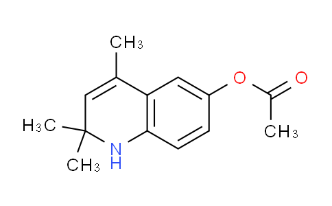 CAS No. 71043-64-6, 2,2,4-Trimethyl-1,2-dihydroquinolin-6-yl acetate