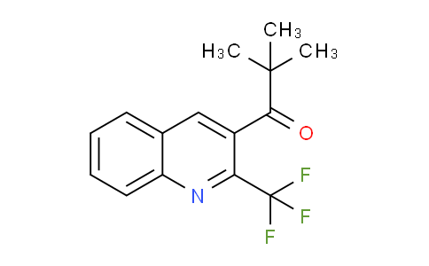 CAS No. 1380602-53-8, 2,2-Dimethyl-1-(2-(trifluoromethyl)quinolin-3-yl)propan-1-one