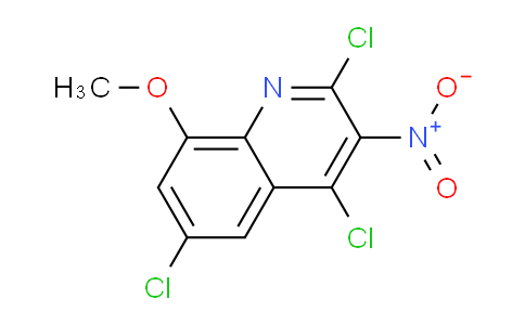 CAS No. 1447959-26-3, 2,4,6-Trichloro-8-methoxy-3-nitroquinoline