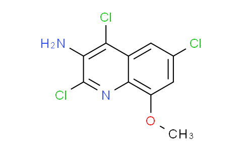 CAS No. 1447949-19-0, 2,4,6-Trichloro-8-methoxyquinolin-3-amine