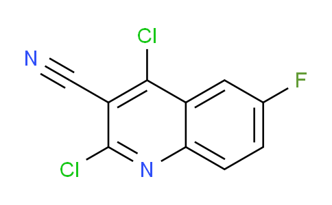CAS No. 881313-89-9, 2,4-Dichloro-6-fluoroquinoline-3-carbonitrile