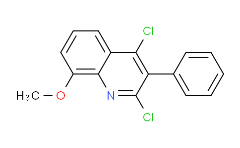 CAS No. 274691-33-7, 2,4-Dichloro-8-methoxy-3-phenylquinoline