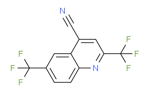 CAS No. 206559-70-8, 2,6-Bis(trifluoromethyl)quinoline-4-carbonitrile