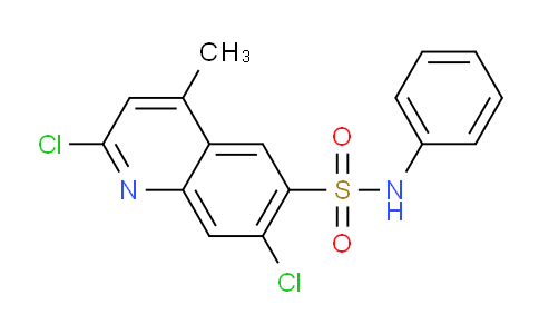 CAS No. 1418265-69-6, 2,7-Dichloro-4-methyl-N-phenylquinoline-6-sulfonamide