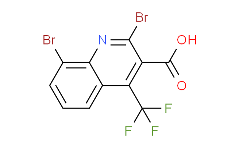 CAS No. 663193-43-9, 2,8-Dibromo-4-(trifluoromethyl)quinoline-3-carboxylic acid