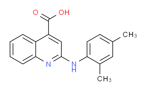 CAS No. 171204-19-6, 2-((2,4-Dimethylphenyl)amino)quinoline-4-carboxylic acid